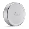 Lens cap Q, E49, aluminium, silver anodized finish