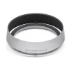 Lens Hood Q3, round, aluminium, silver anodized finish