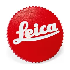 Soft Release Button "LEICA", 12mm, red
