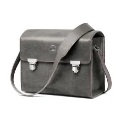 System Case, size S, leather, stone grey