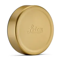 Lens cap Q, E49, brass, blasted finish