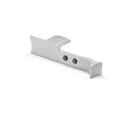 Thumb support Q3, aluminium, silver anodized finish