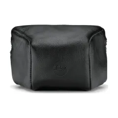Leather Pouch, black, small front