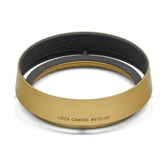 Lens Hood Q3, round, brass, blasted finish