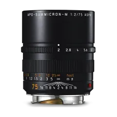 APO-SUMMICRON-M 75 f/2 ASPH., black anodized finish