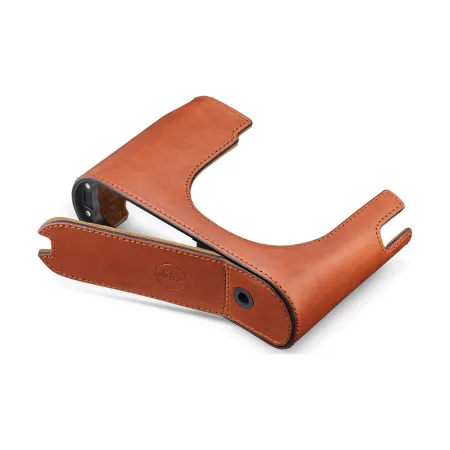 Halfcase Q3, leather, cognac