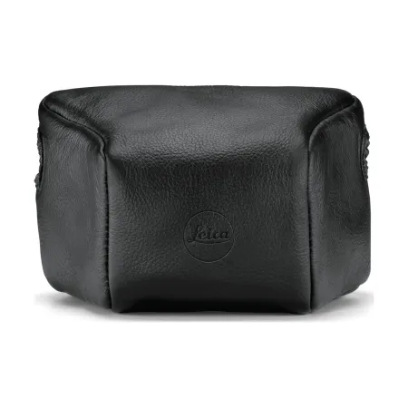 Leather Pouch, black, small front